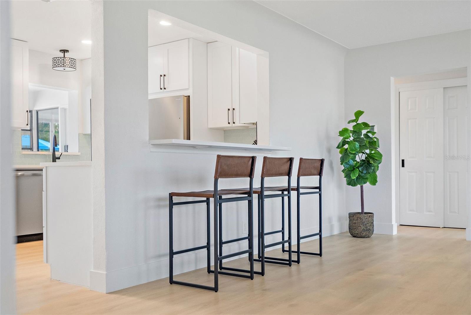 Kitchen Pass-Through from Living Room