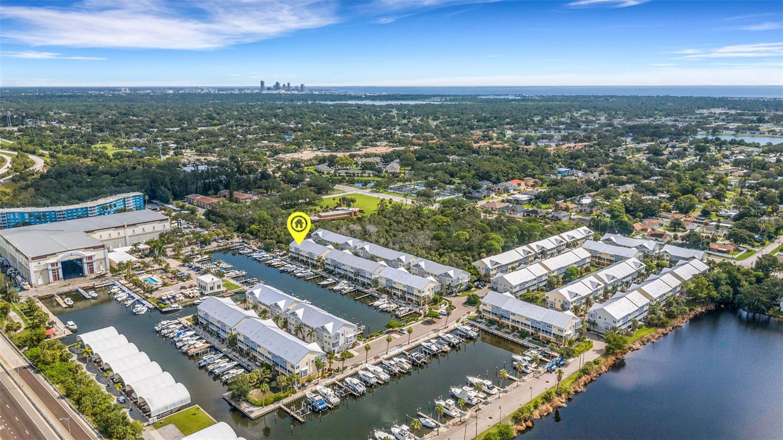 You can see downtown St Pete in the distance, but it's closer than it looks!