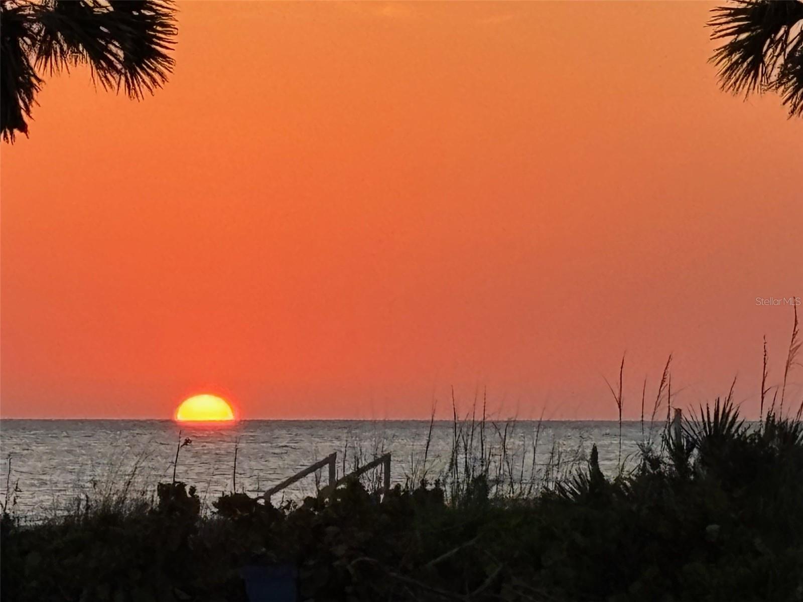sunset on Belleair Beach