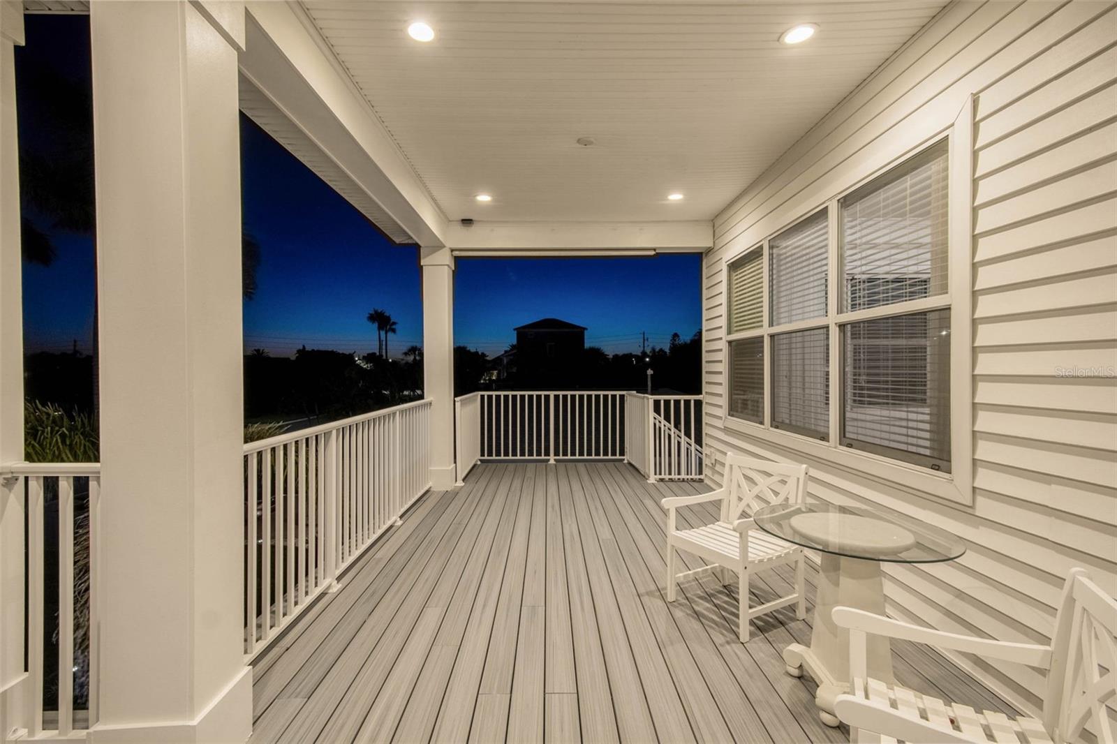sunsets over the Gulf from the porch