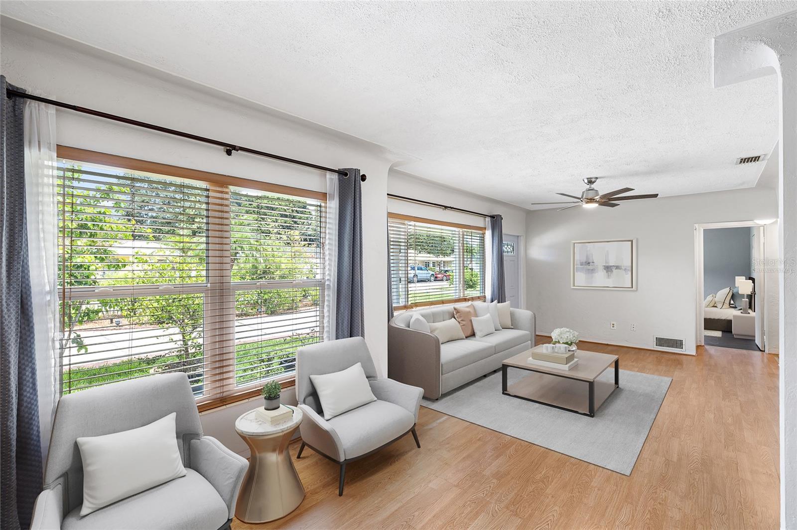 Living Area Virtually Staged