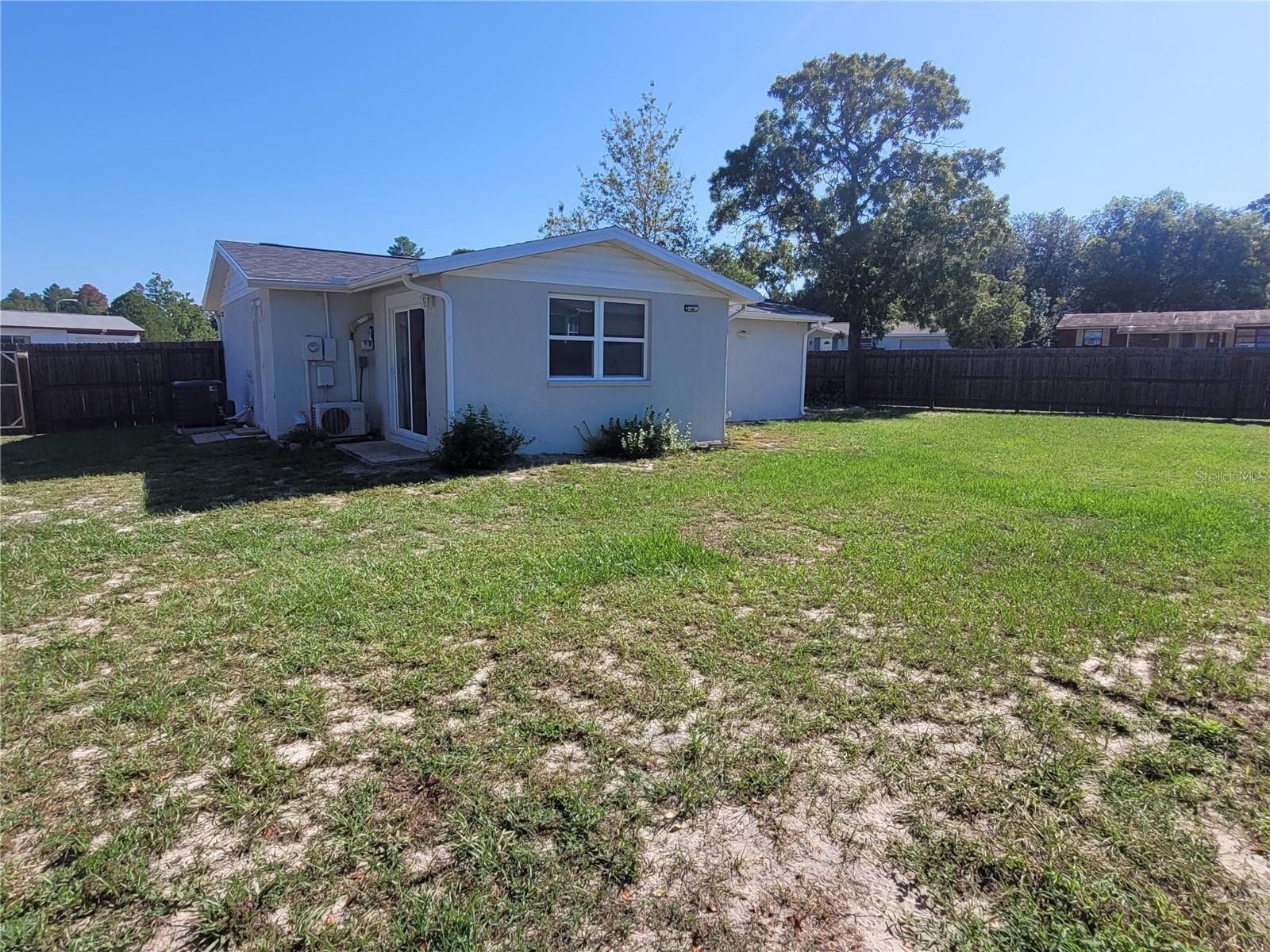 Rear View and Backyard
