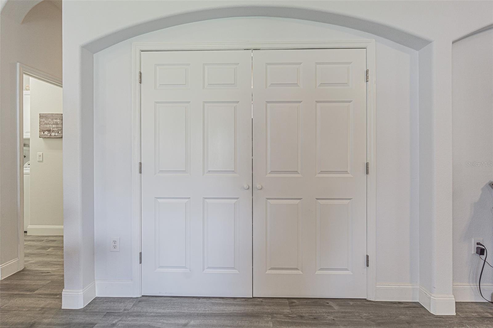double door pantry added