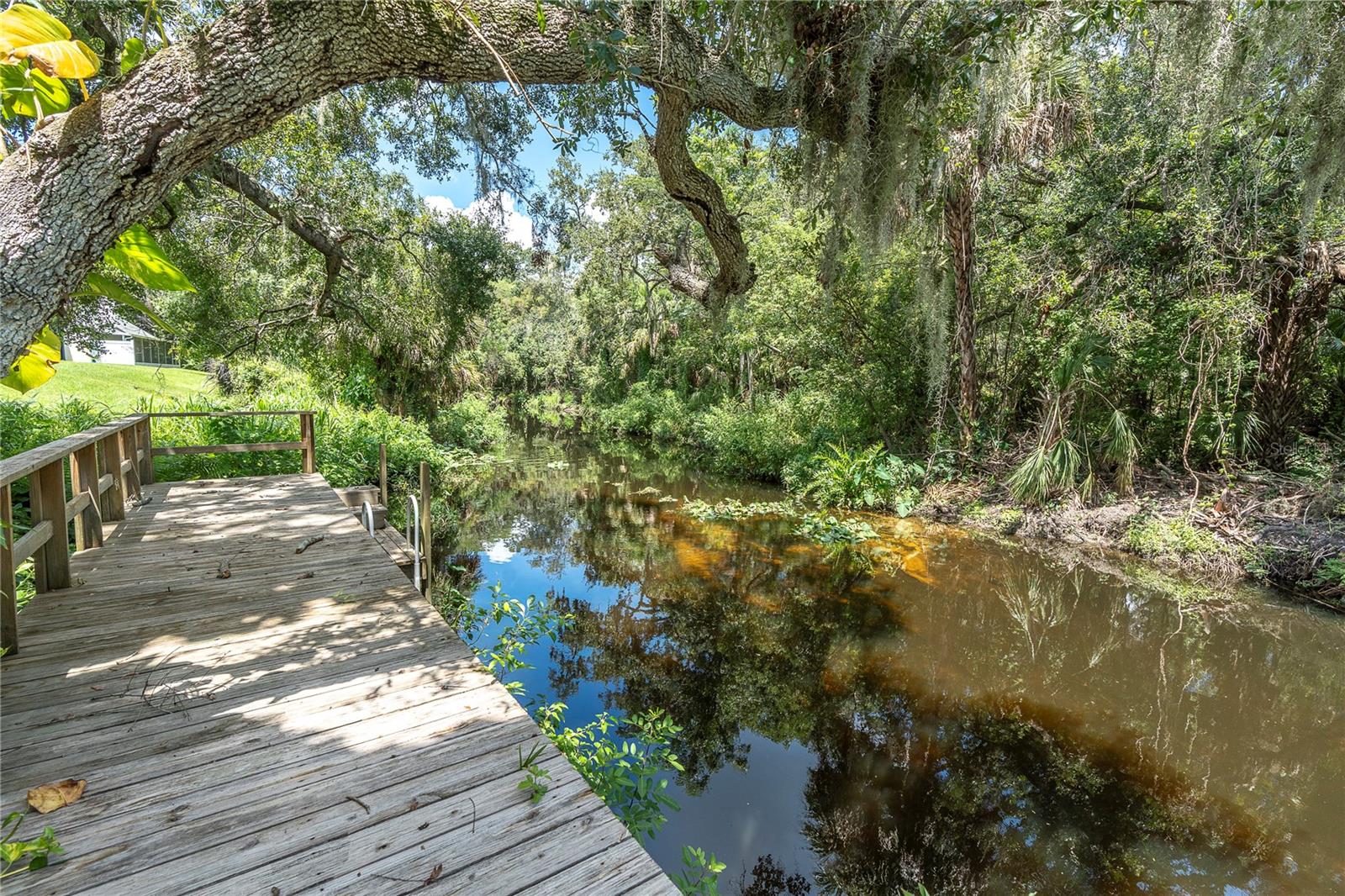CHECK OUT THIS ADORABLE DOCK, WE ARE LOOKING BACK TOWARDS YOUR NEW HOME (WAS THAT TOO SUBLIMINAL...ARE YOU PICKING UP WHAT I'M PUTTING DOWN?)  (1377 MCMULLEN BOOTH RD)