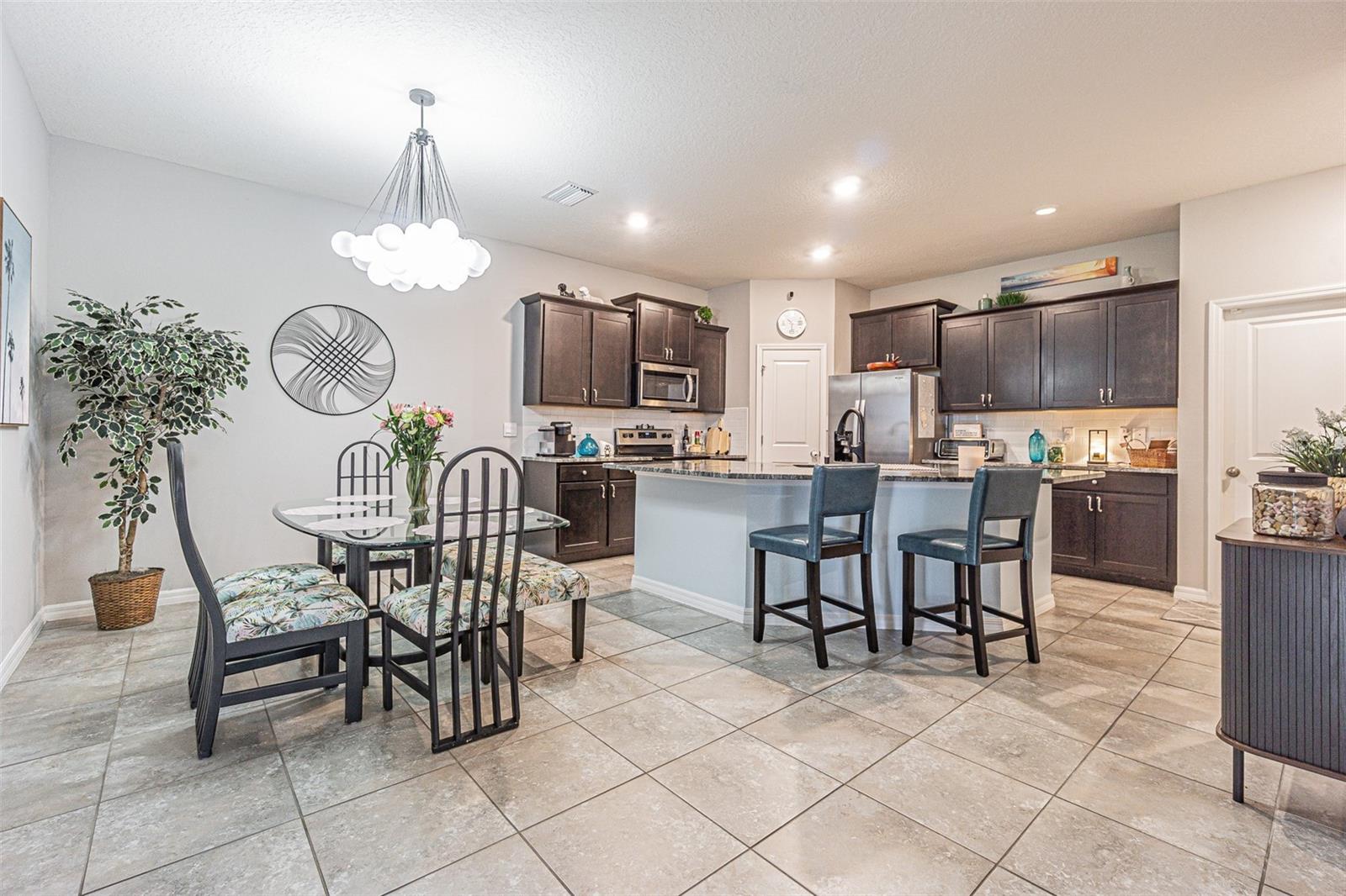 OPEN kitchen/dining area
