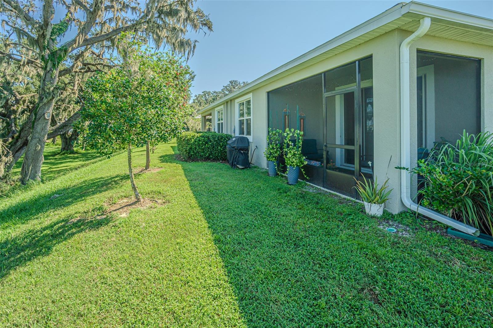Room to extend lanai or enjoy cornhole