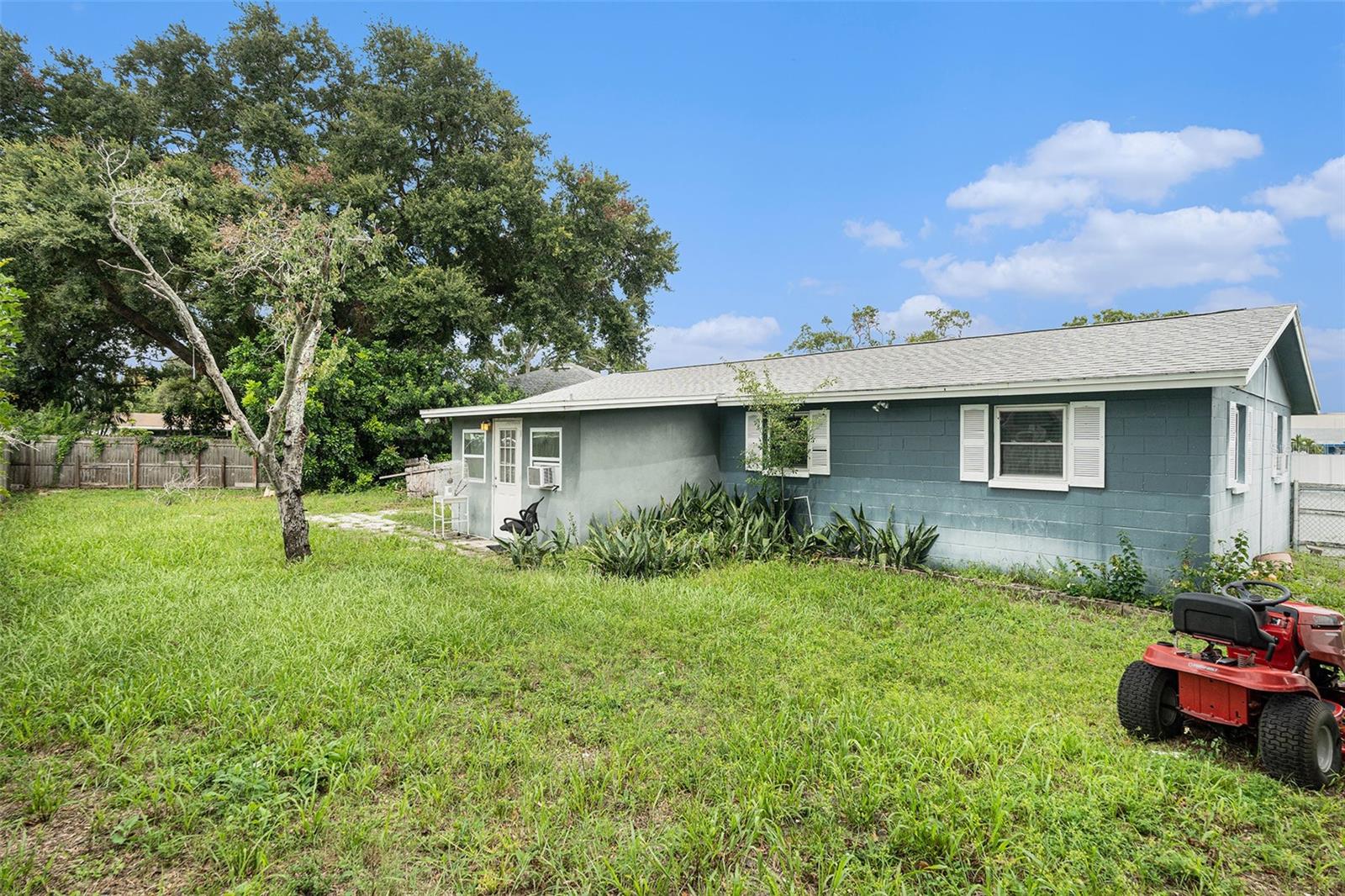 Ample yard space for a pool or your dream outdoor lounging area