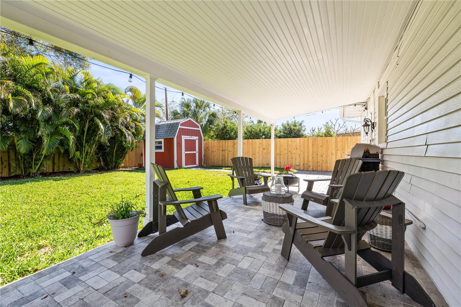 Covered patio