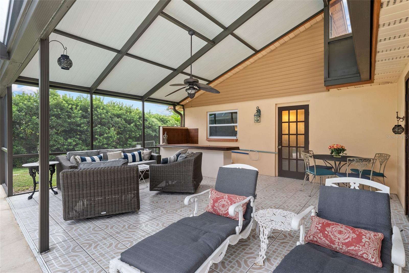Install TV over outdoor bar and watch sports or shows while relaxing in the lanai or floating in the pool - the PERFECT Florida lifestyle -- and so affordable!