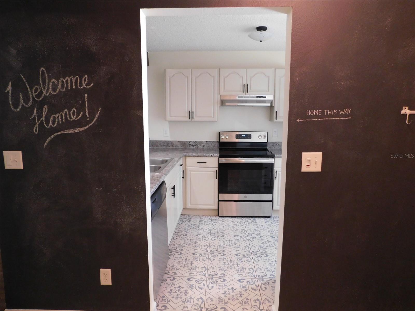 Chalkboard Wall in Entry