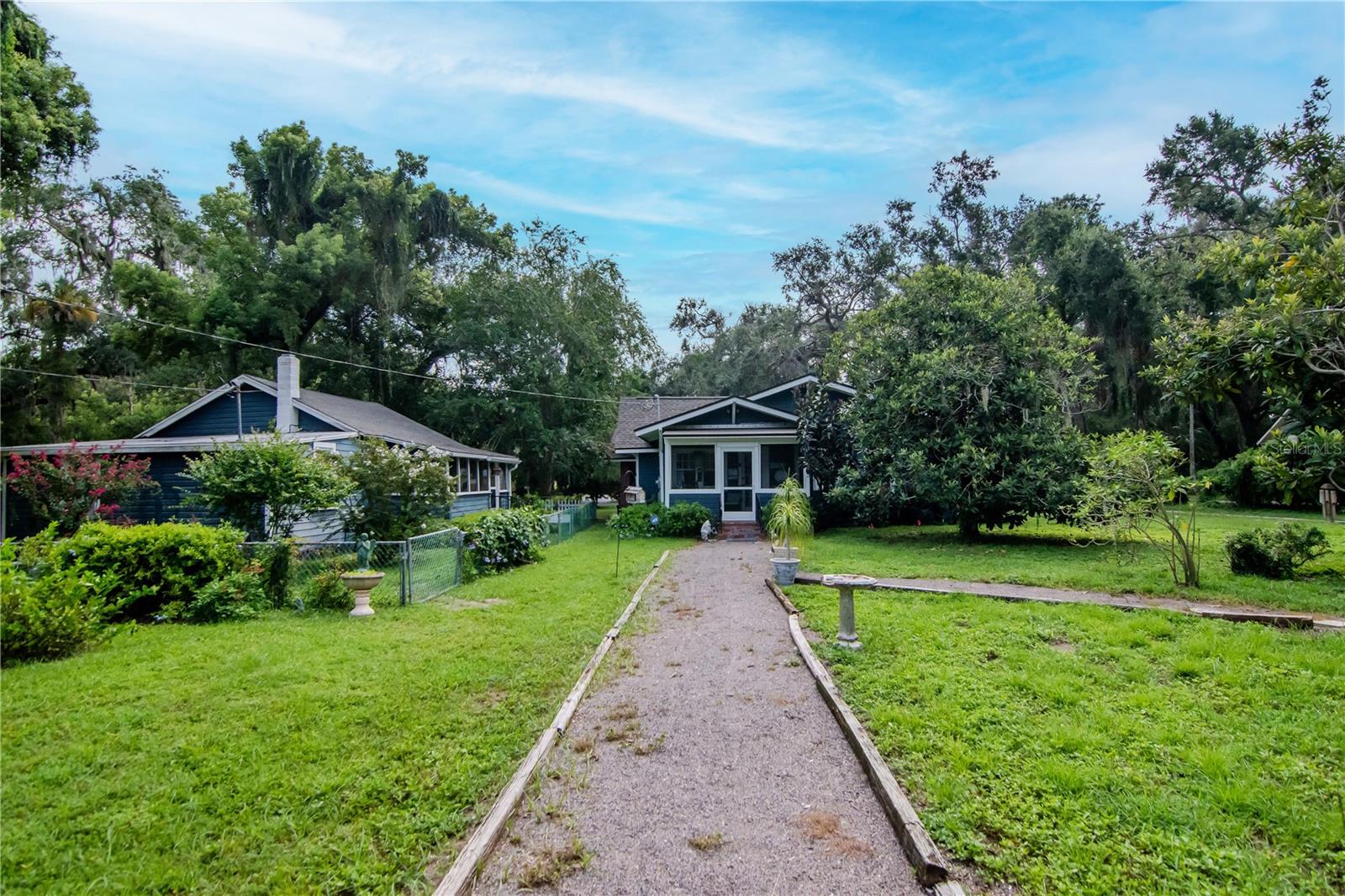 Walkway to storage/ workshop/ garage