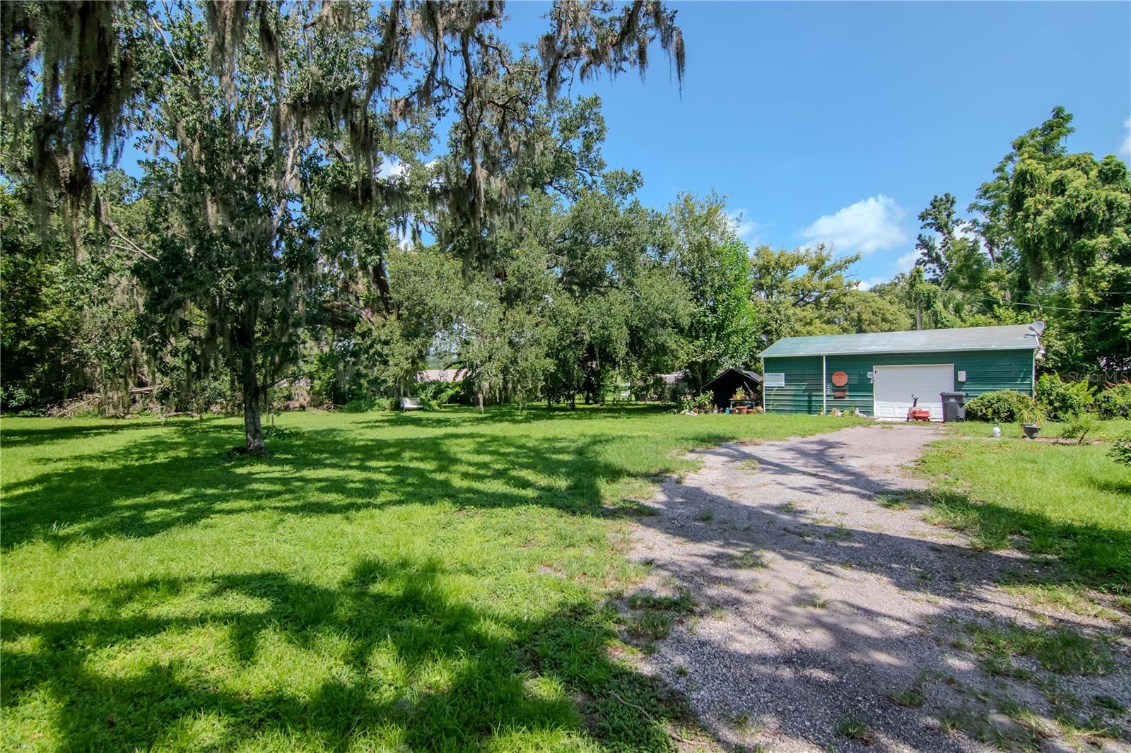 Walkway to storage/ workshop/ garage