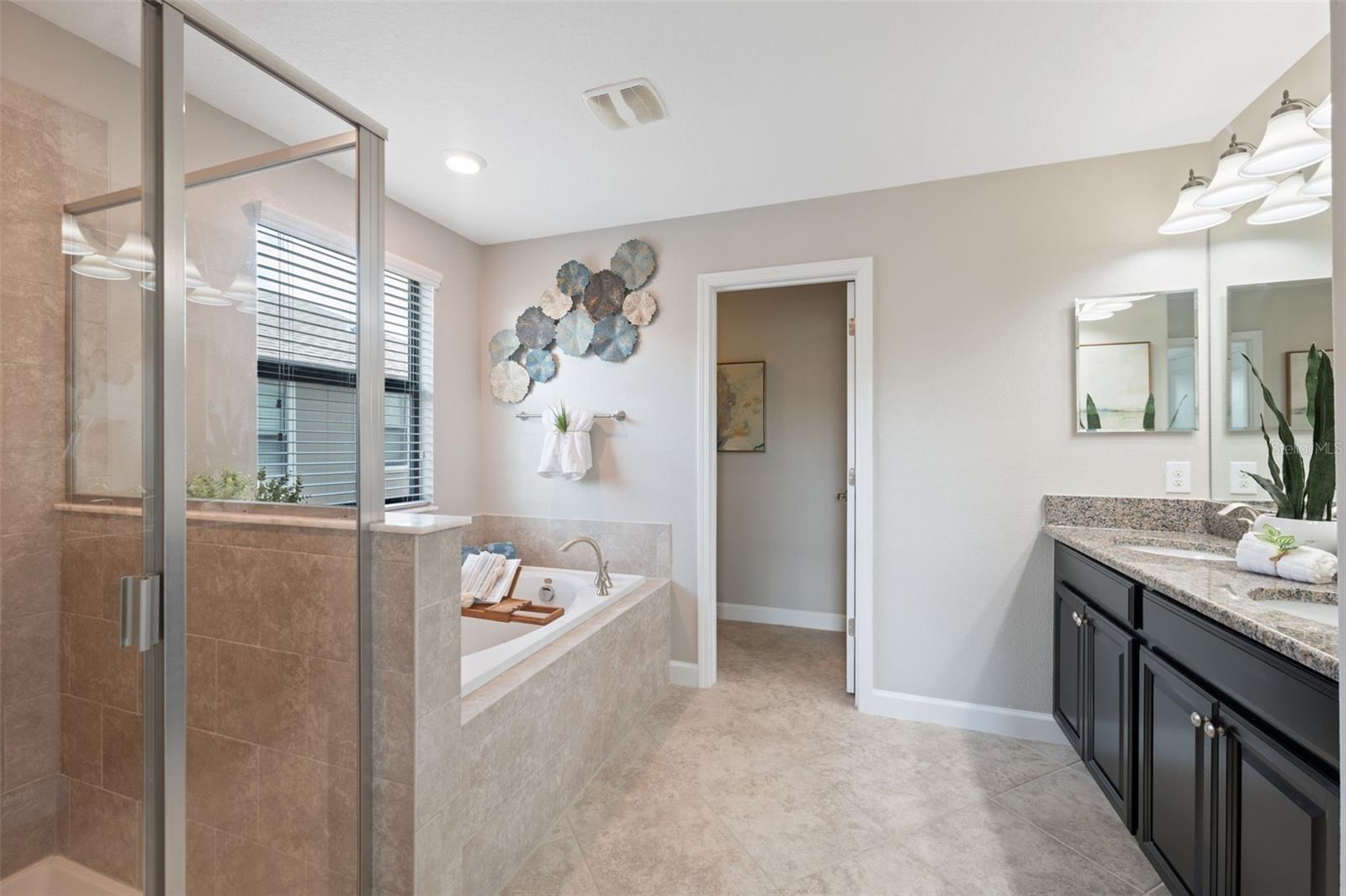 Spacious Primary Suite Bathroom
