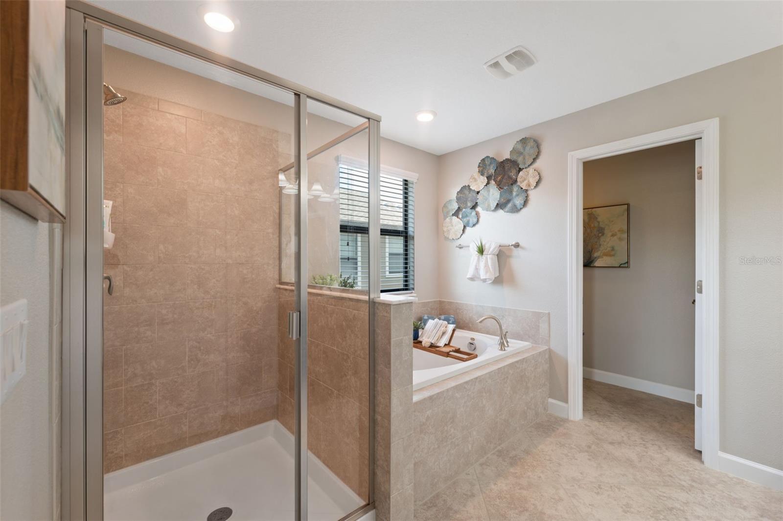 Spacious Primary Suite Bathroom
