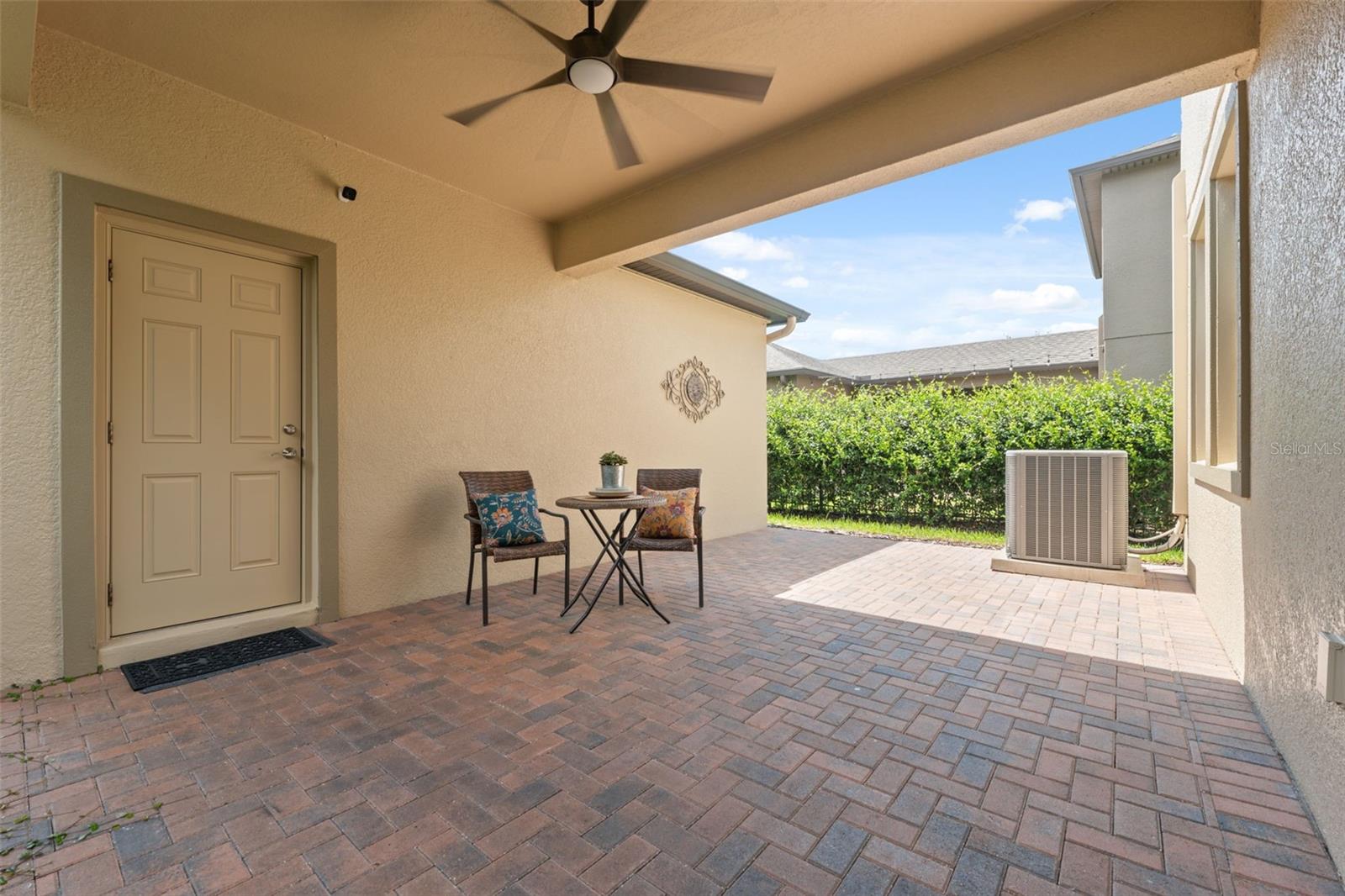 charming partially covered courtyard