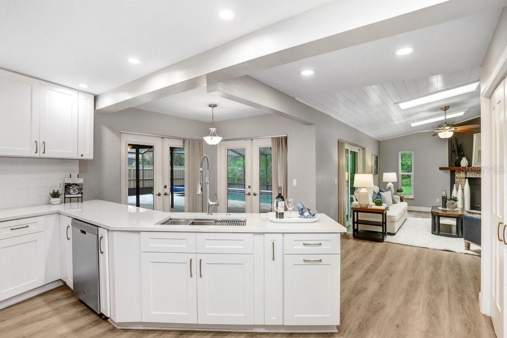 Kitchen with Extended Counter Space