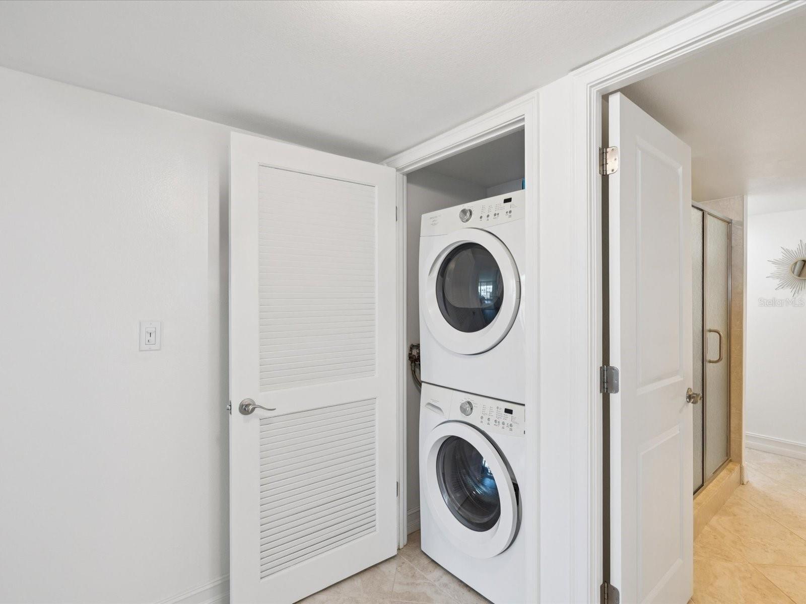 Inside Washer & Dryer