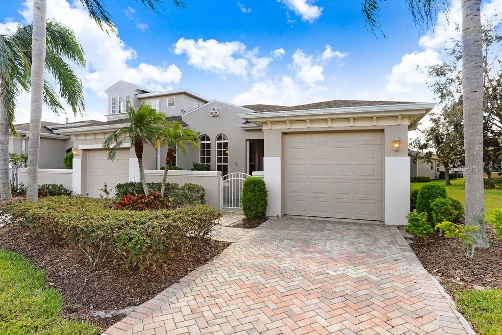 Separate driveways and garages!  Perfect for storage or parking
