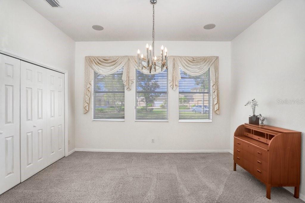 Front Flex Space with large closet - Could be closed in for bedroom