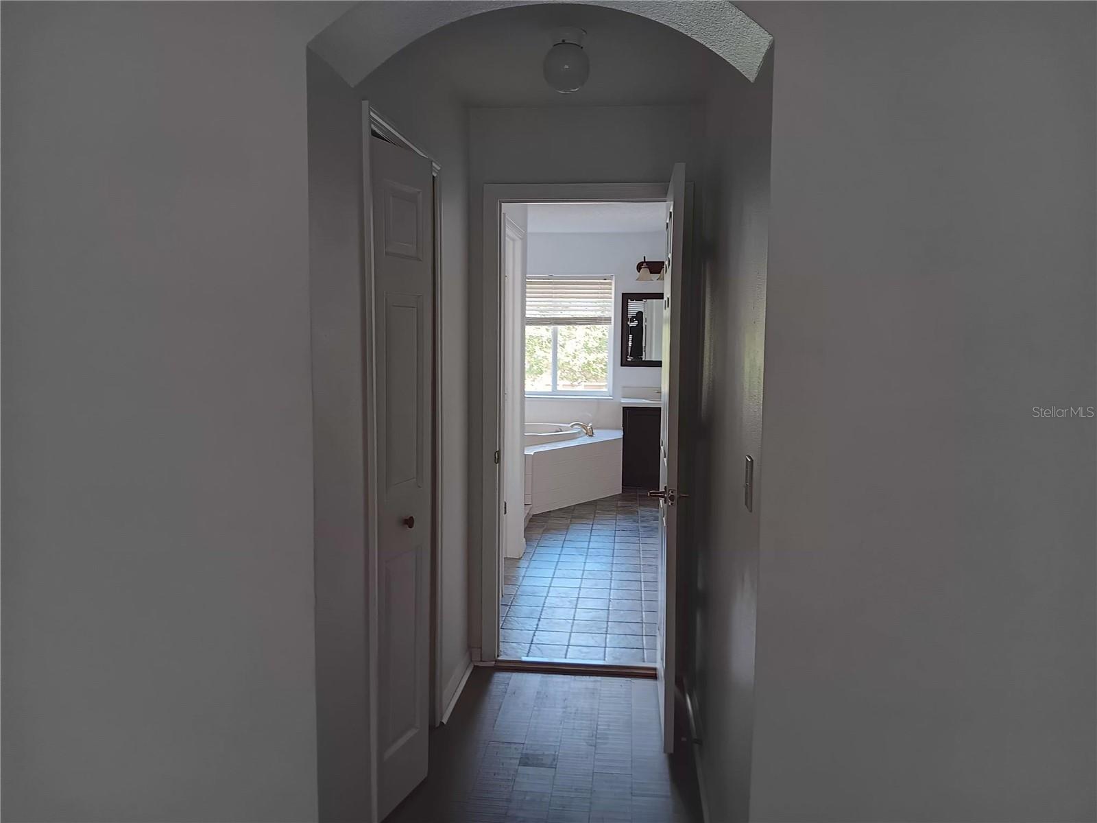 master bedroom to master bathroom