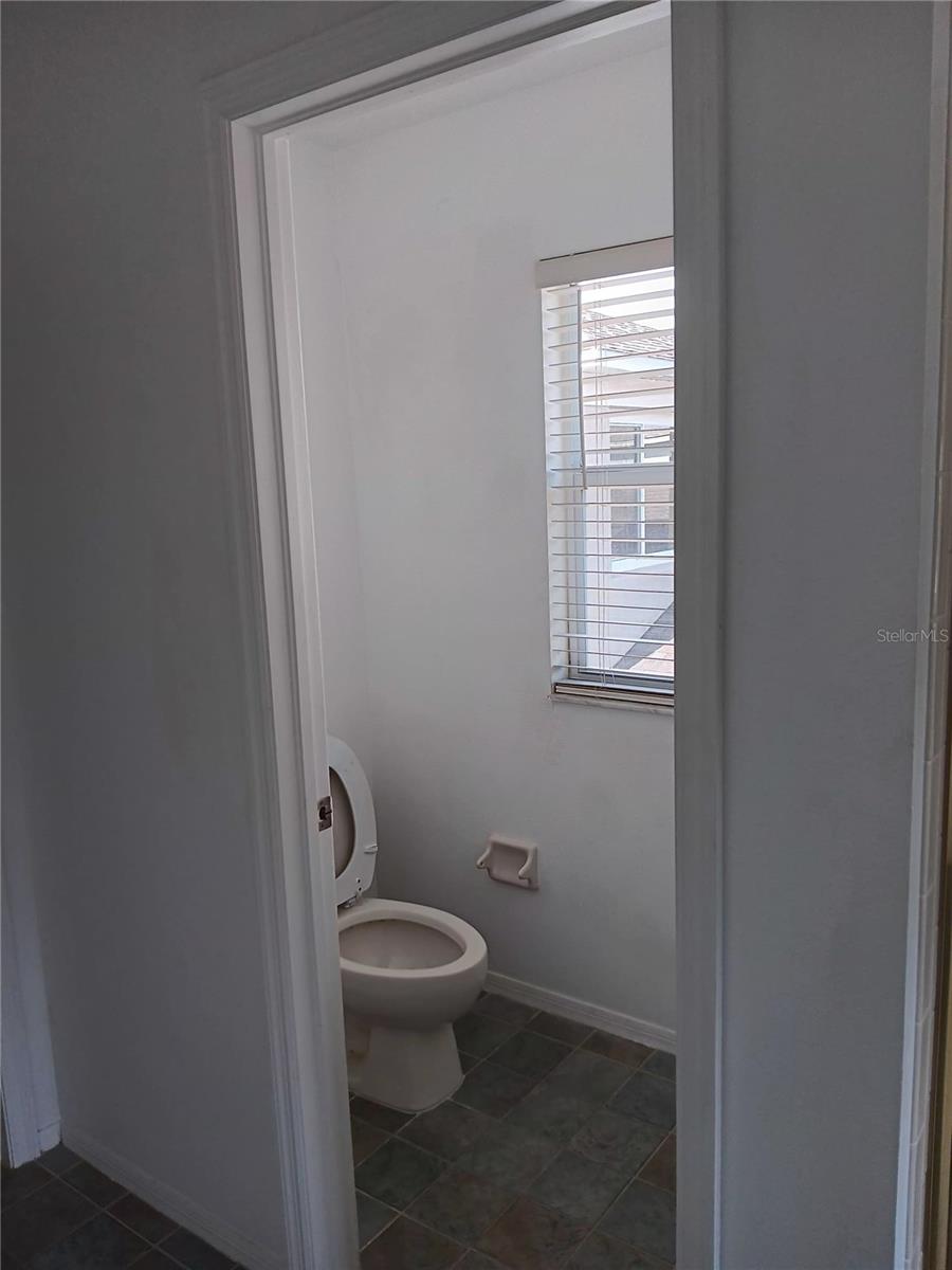 toilet in master bathroom