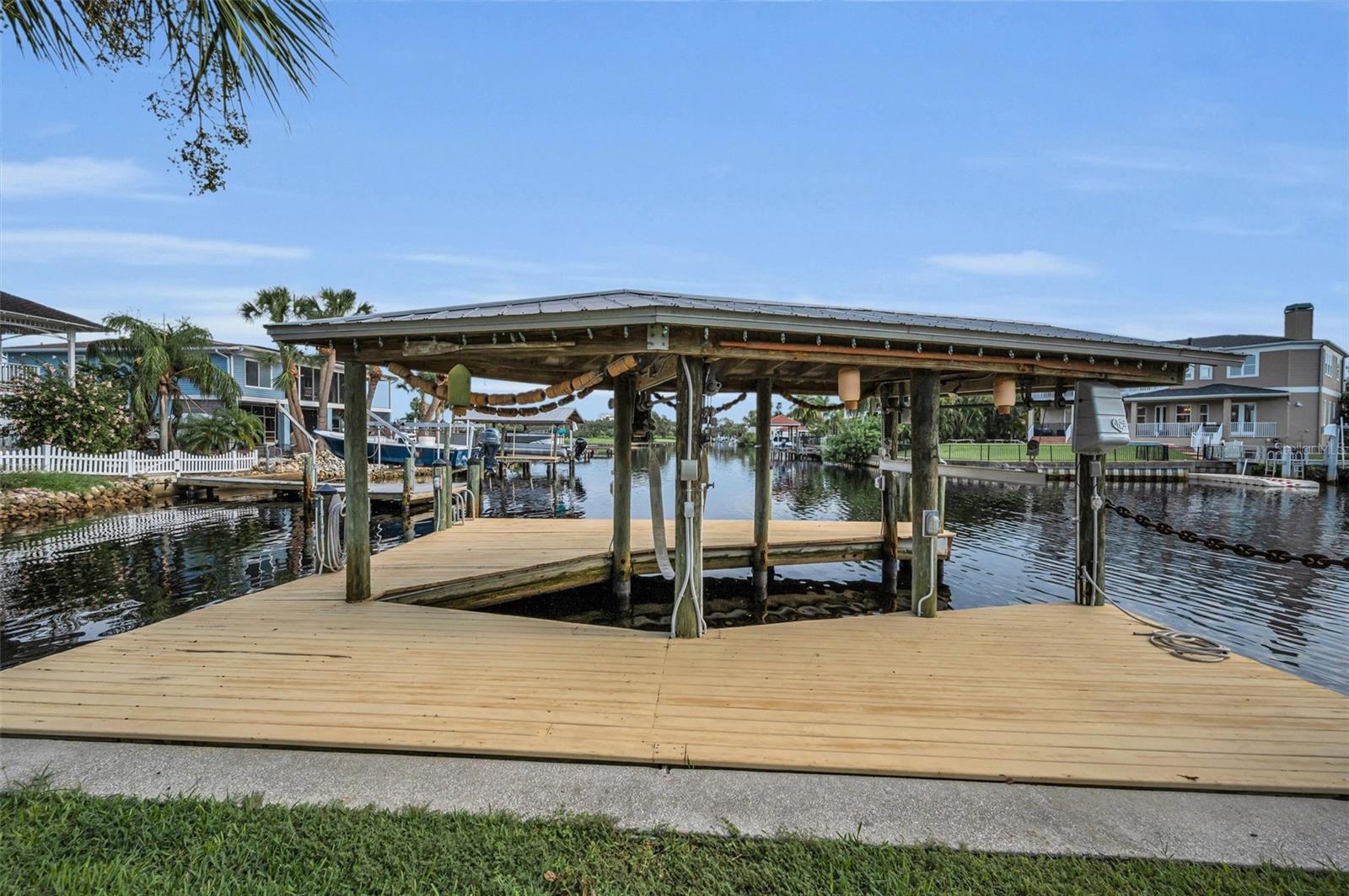 12,000-lb boat lift (per seller)