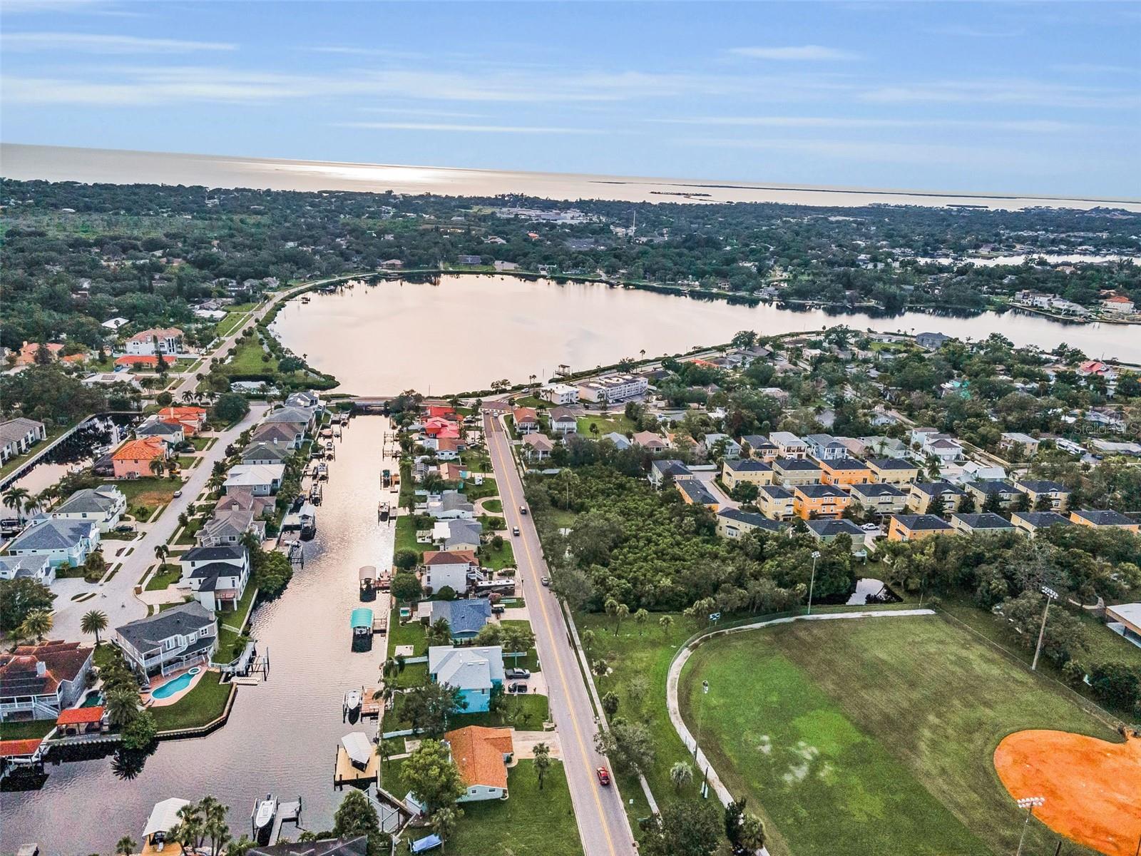 Canal opens to Whitcomb Bayou
