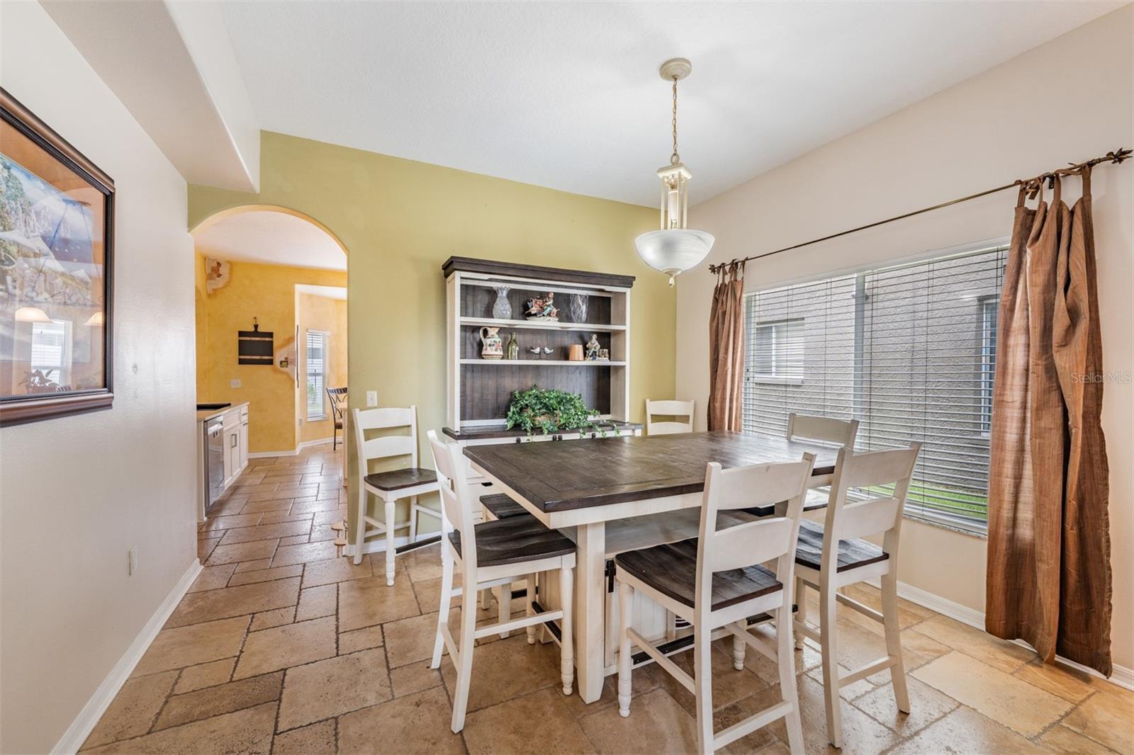 Dining Room with Tile Flooring