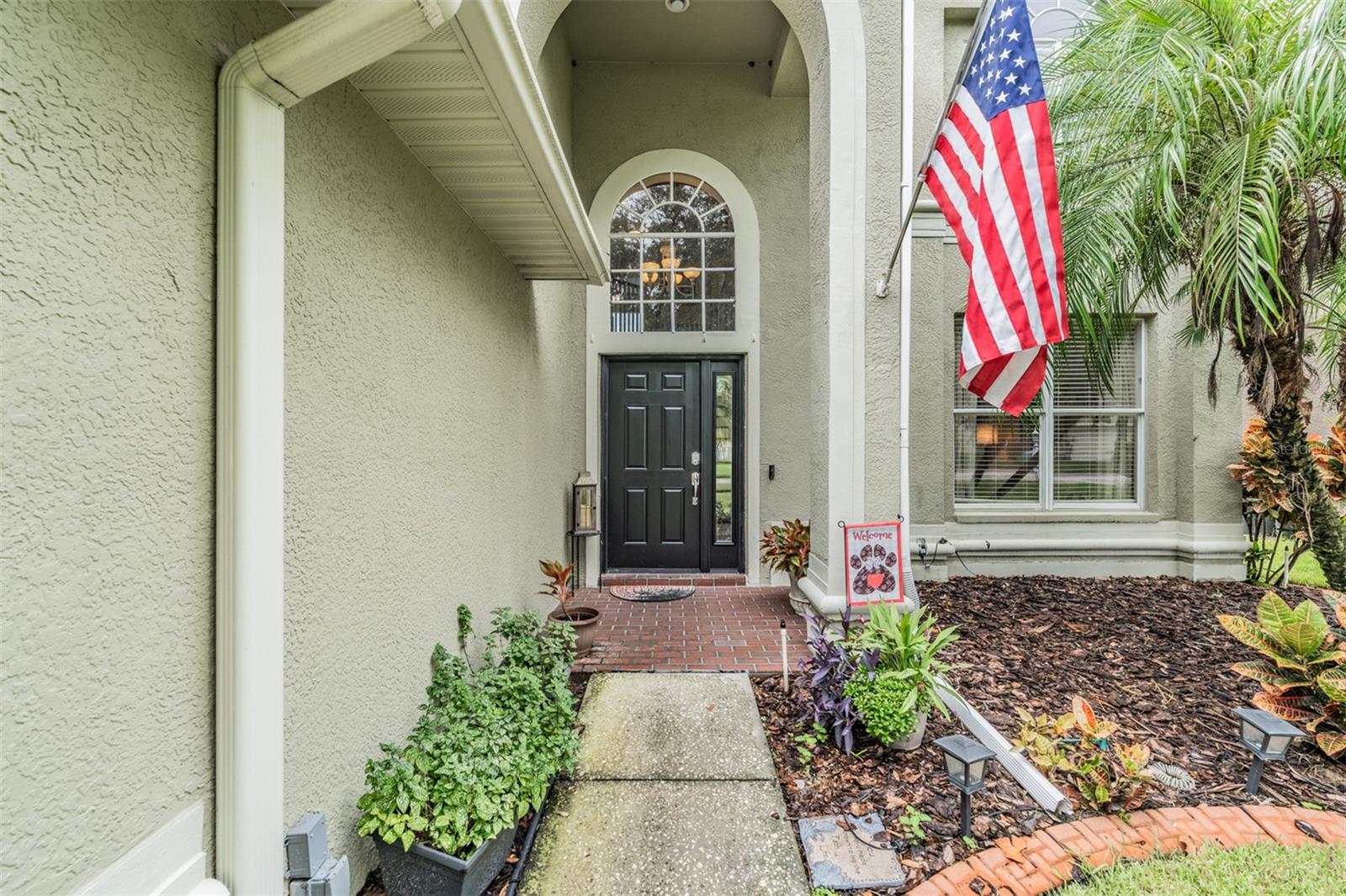Front door and walkway