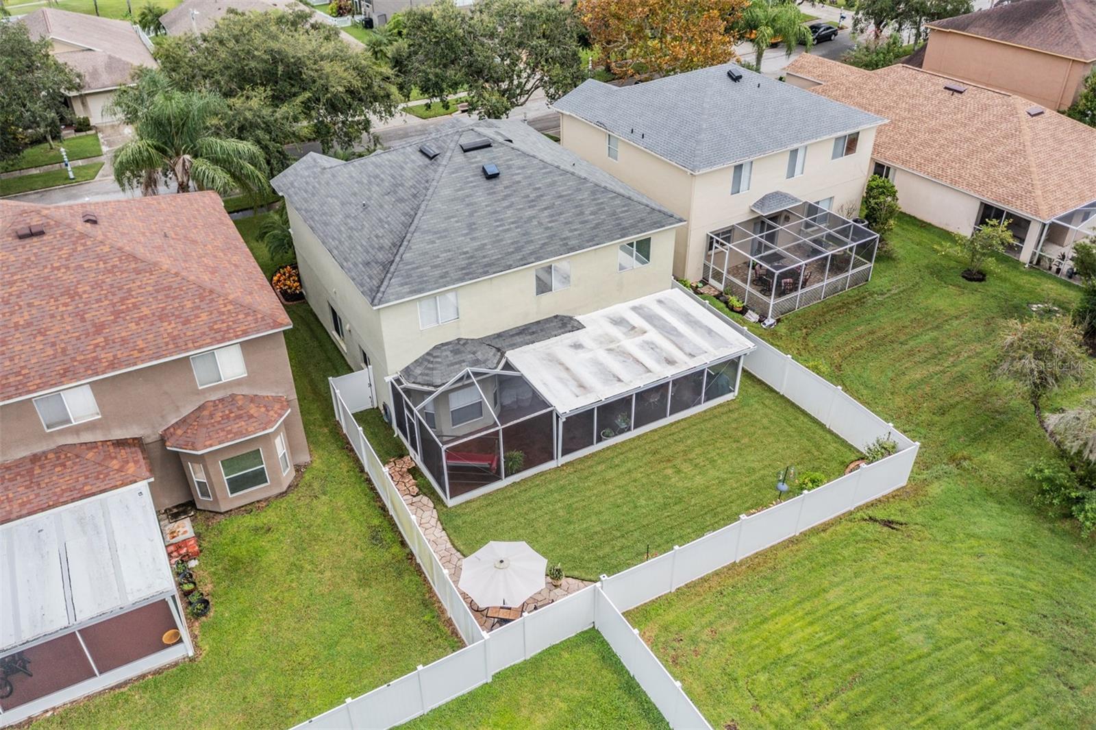 Overview- Fenced in Backyard and lanai