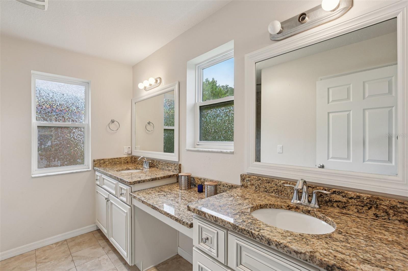 Large Master Bathroom with Dual Vanities.