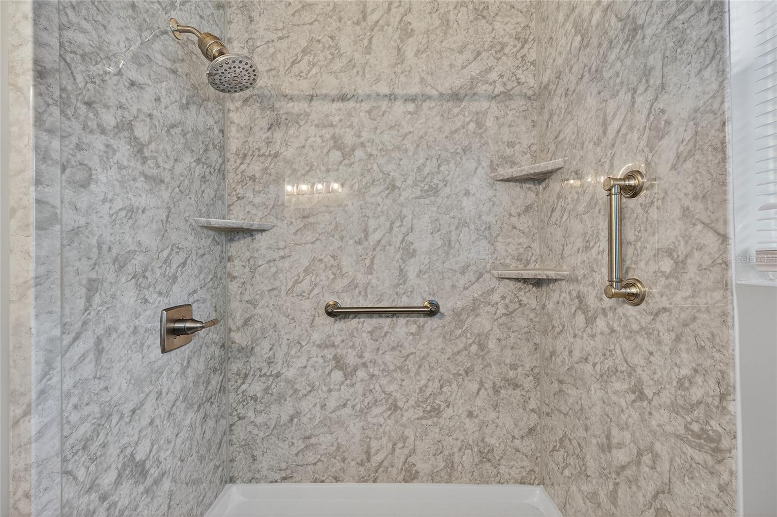 Newly remodeled shower stall