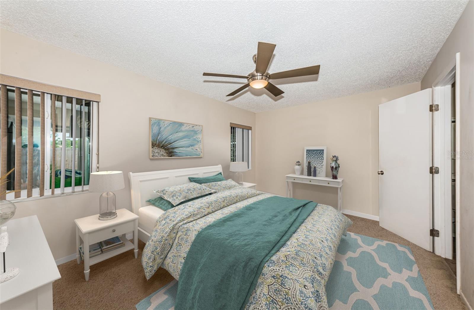 Primary bedroom-virtually staged