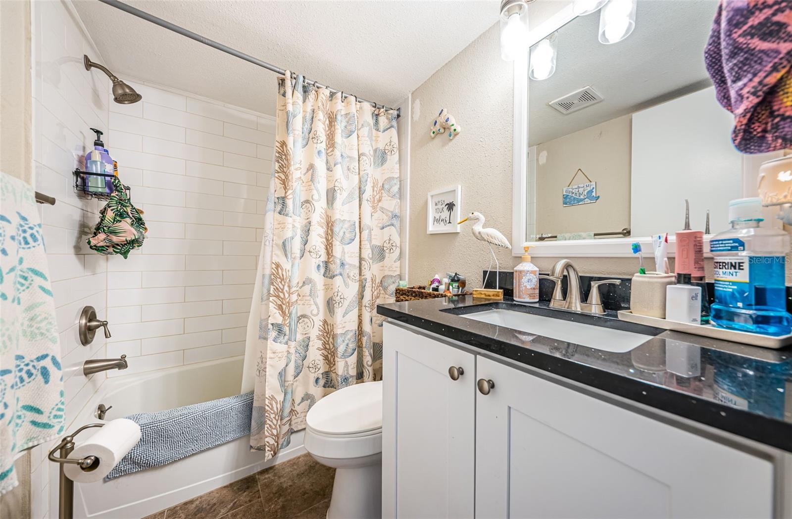 2nd full bath- tub/shower combo