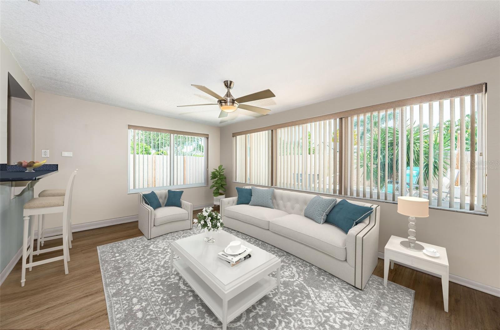 Florida Room-virtually staged