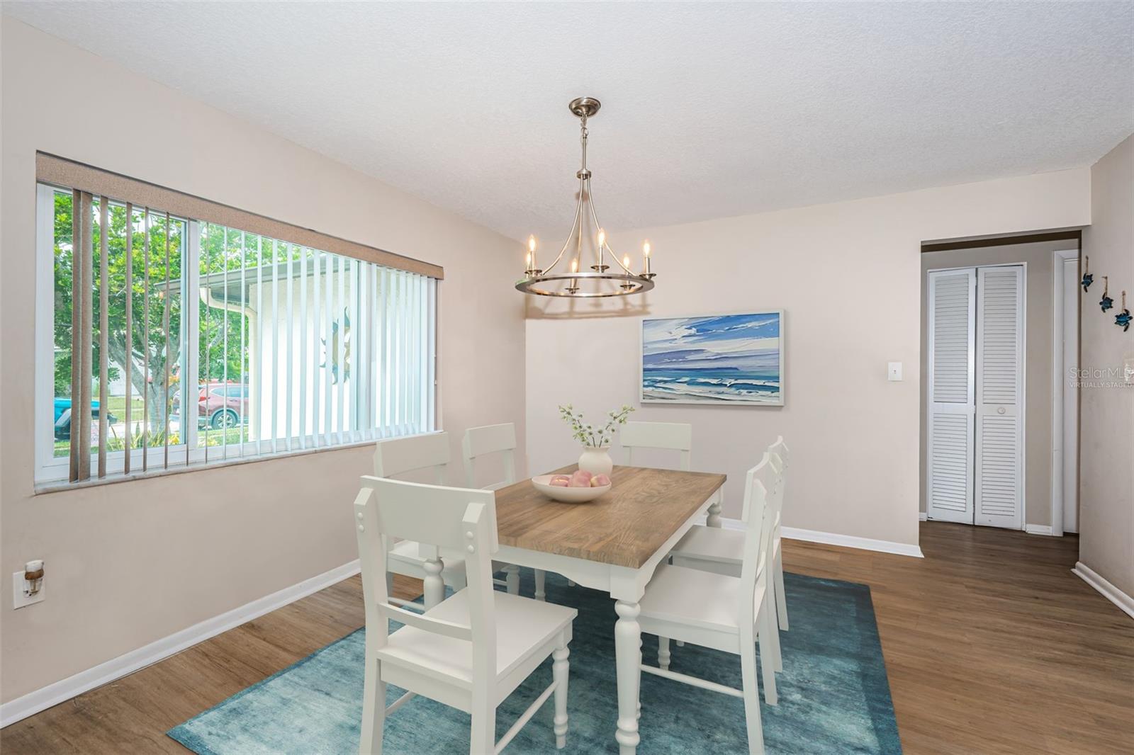 Front dining area- virtually staged