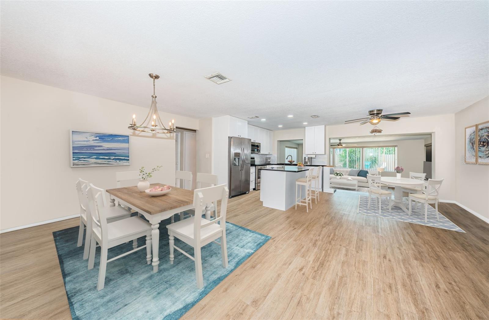 Open Floor plan-virtually staged