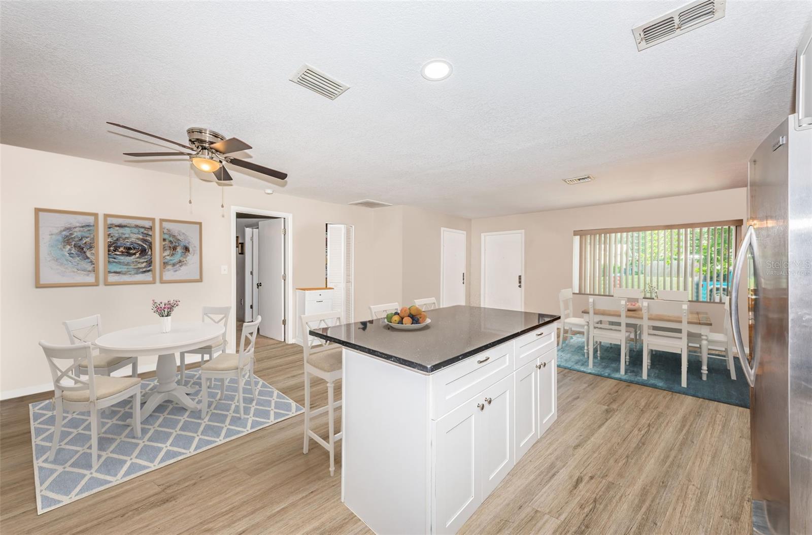 Open concept, virtually staged