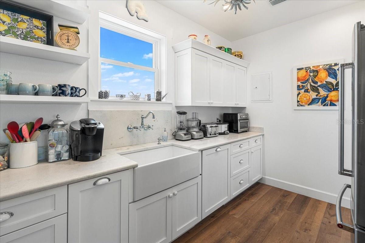 3rd Floor:  Chef's Dream: 'Pantry" looking View from the Entrance (pocket door for privacy from Main Kitchen)