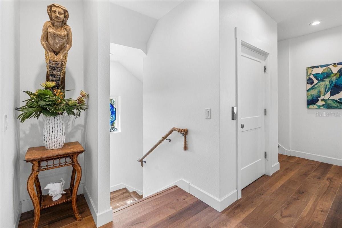 2nd Floor: Stairway and Elevator