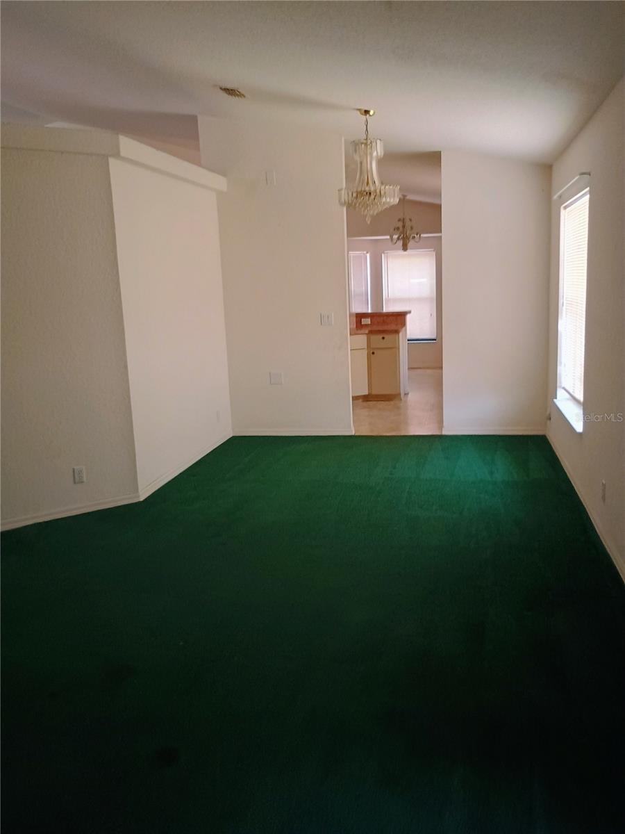 Dining room and living room