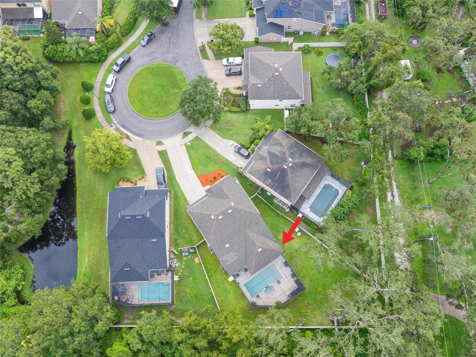Private backyard