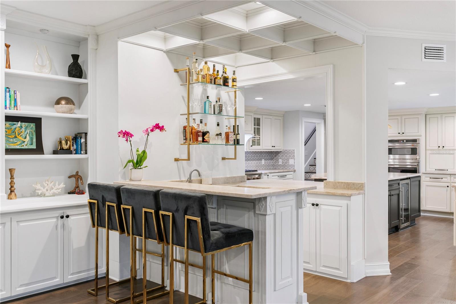 Wet Bar in Family Room