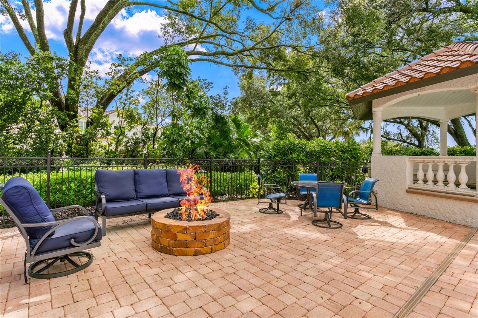Fire Pit Off Pool area