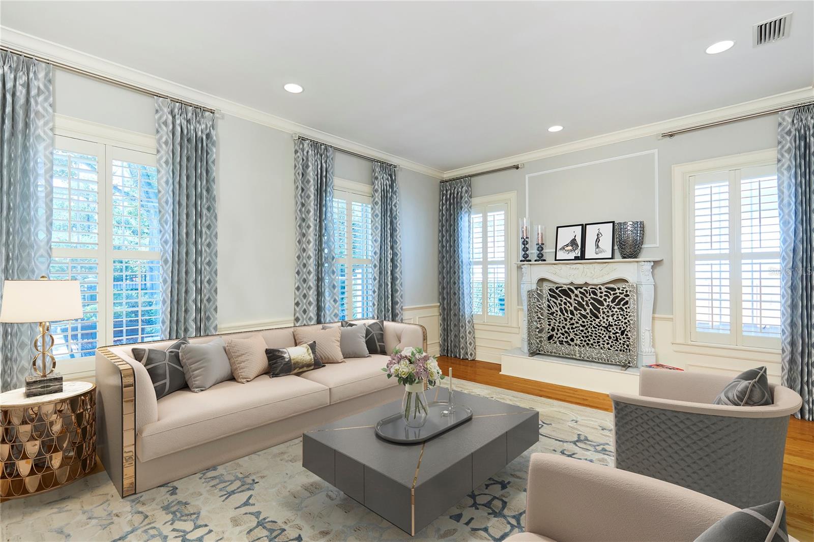Formal Living Room-Staged
