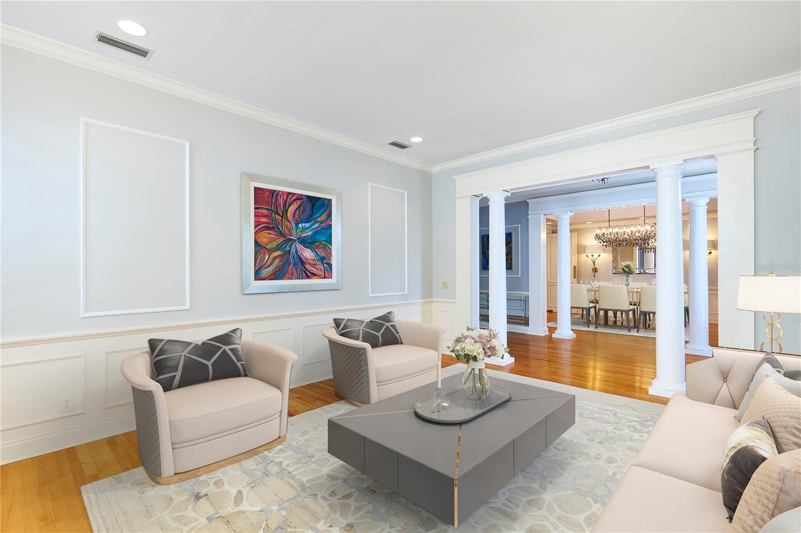 Formal Living Room-staged