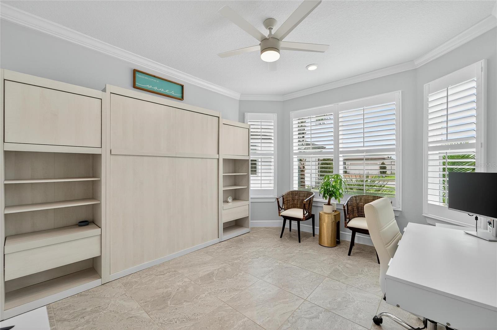 Front guest bedroom with murphy bed