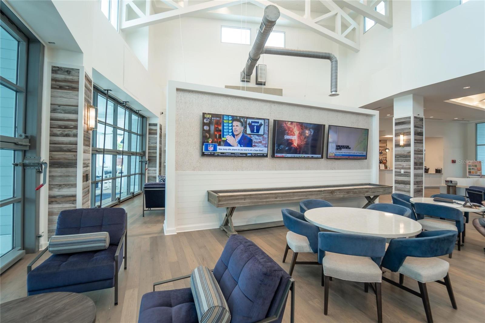 Clubhouse bistro sitting area