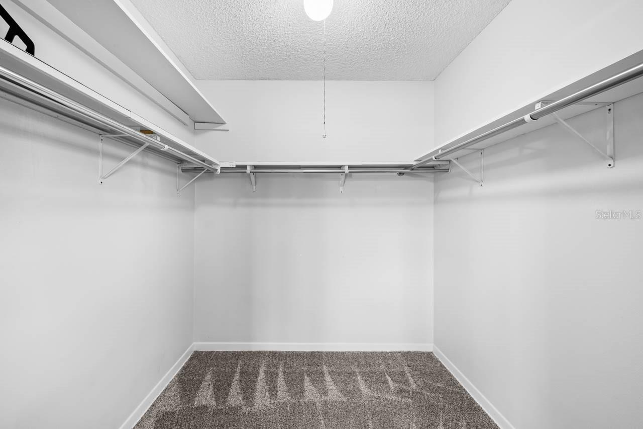 Primary walk in closet