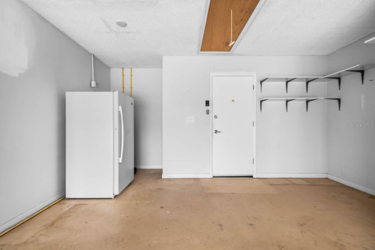 Garage extra storage and deep freezer